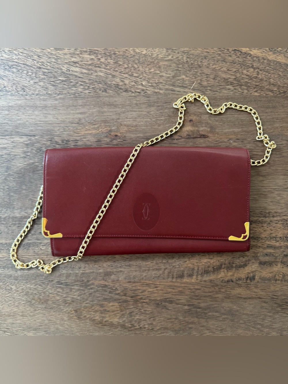 Vintage Cartier Clutch or Crossbody Envelope Bag